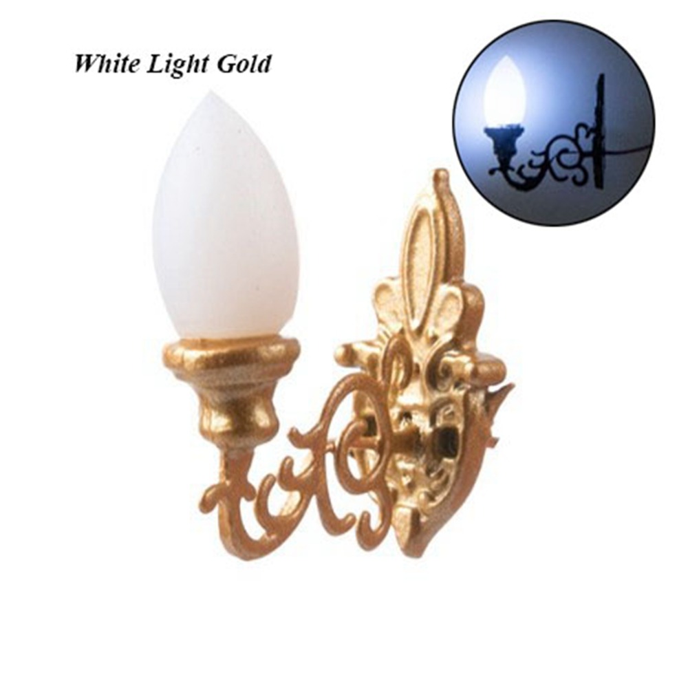 Neue 1,7*2 cm Puppenhaus Wand  – Lighting Metal Wall Decor Bewertung und Preis