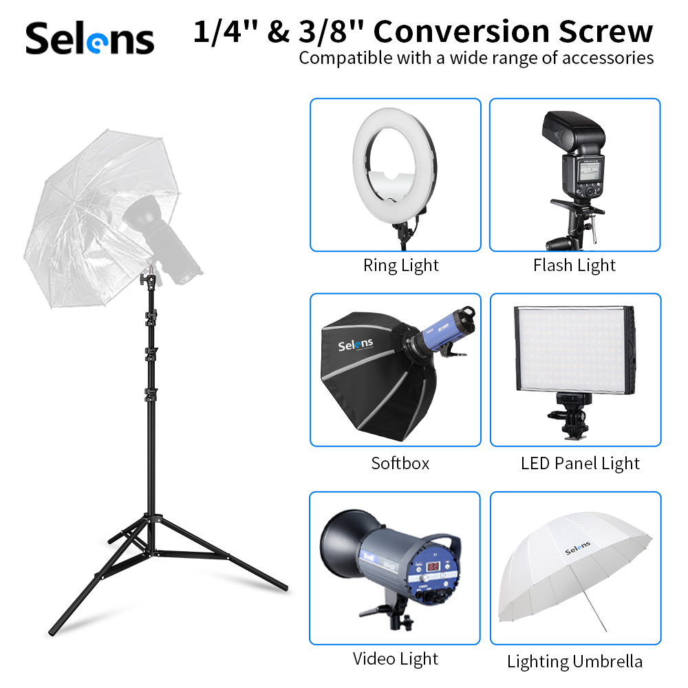Selens 2,2~3,95m Luftkissen-Li – Lighting Gallery Bewertung und Preis