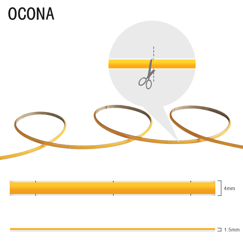 4 mm schmale COB-LED-Streifenl – Lighting Mcqueen Bedroom Decor Bewertung und Preis