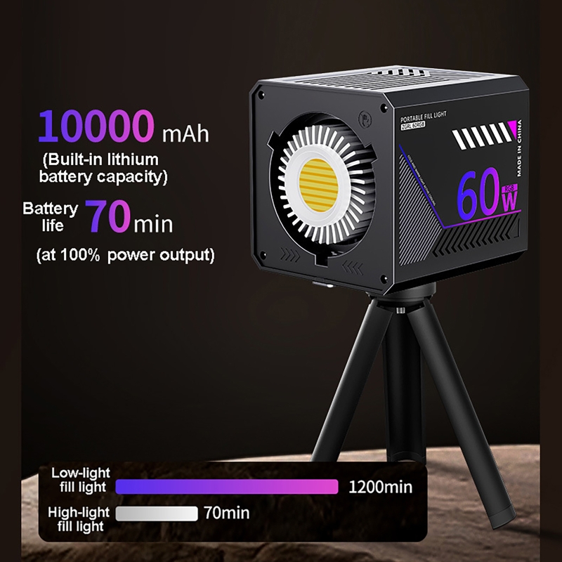 60W RGB Videoleuchte Tragbares – Lighting Gallery Bewertung und Preis